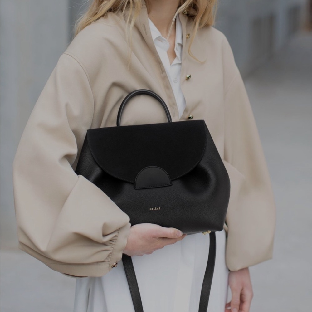 Polene Numéro Un trio black purse